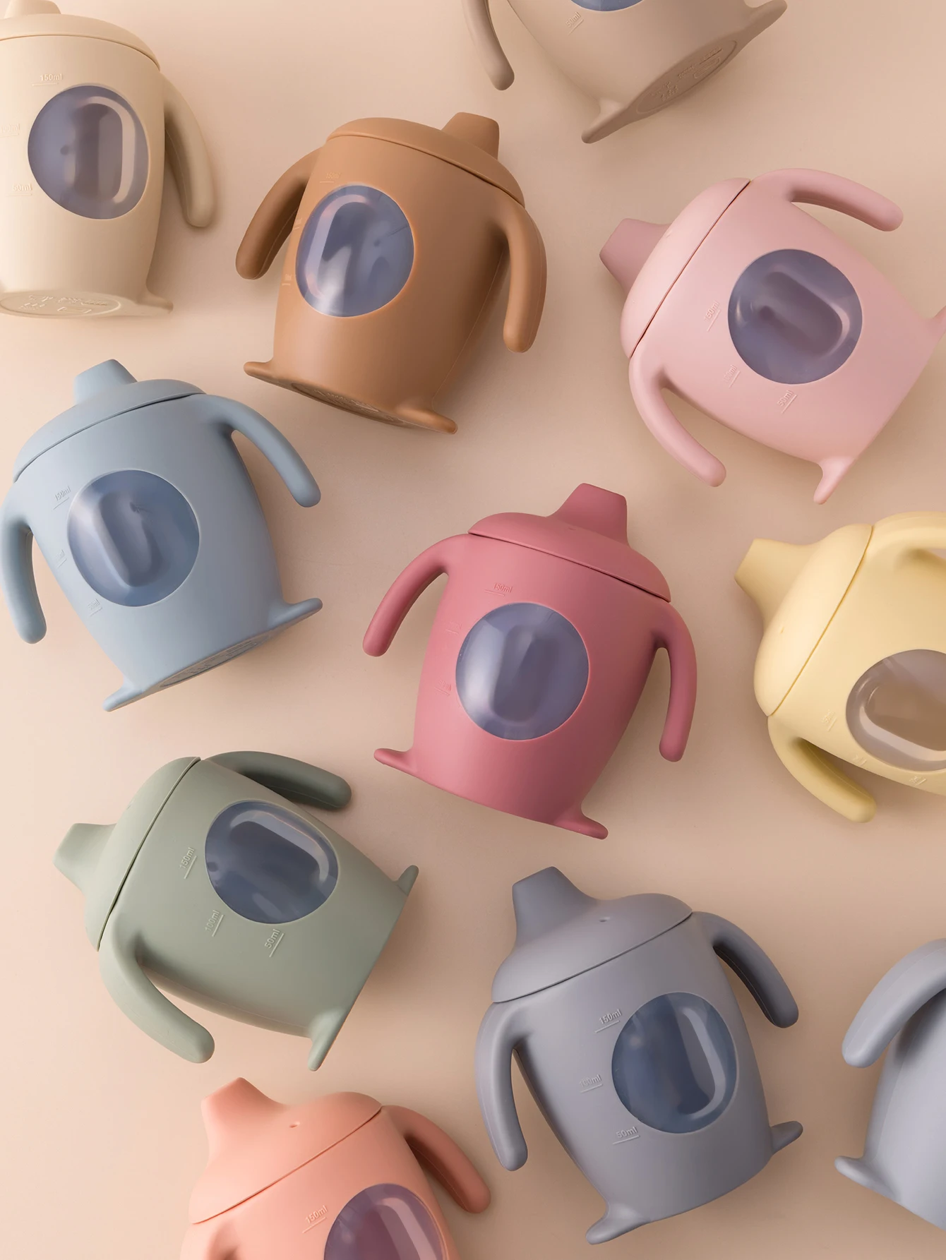 

1PCS Penguin Shape Silicone Baby Cup BPA Free Leakproof Sippy Cup Transparent Water Bottle Infant Training Drinking Cup