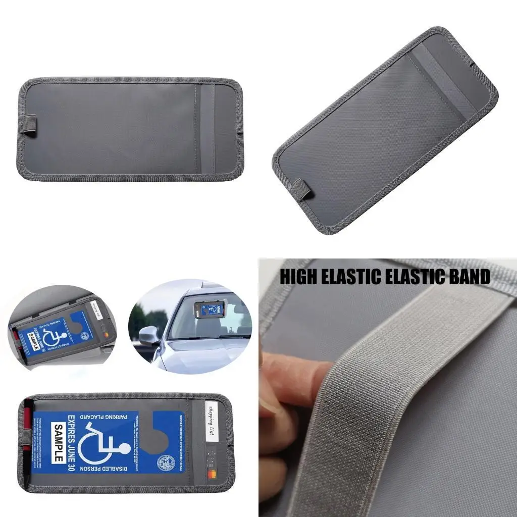 Car Visors Cloth for Disabled Parking Pass & necessary Document Storag New