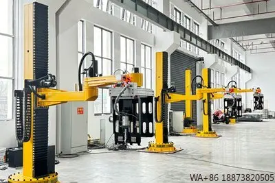 روبوت عمود واحد من البلاستيك الكابولي العملاقة التلقائي مكدس البليتيمير لخط التعبئة والتغليف الكرتون #6