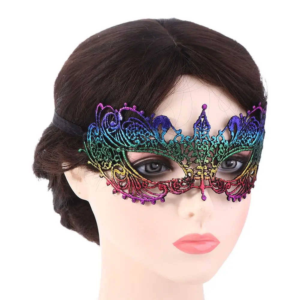 Costume fantaisie pour filles, cadeau, accessoires de bal, masque facial de carnaval, masque de venise, masques de danse, fournitures de fête, masque en dentelle