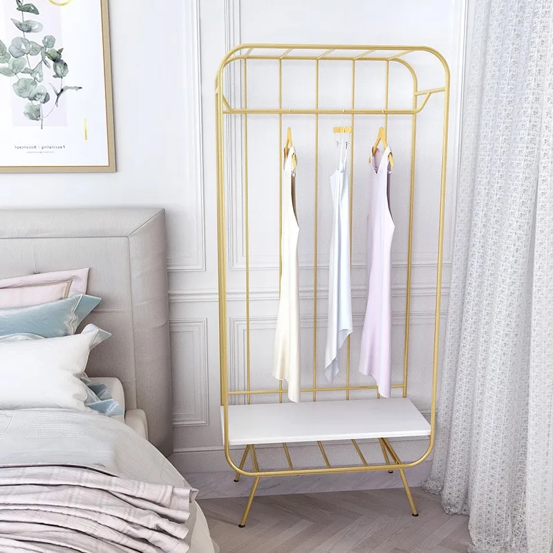Floor-to-ceiling coat rack Bedroom clothes storage rack Multifunctional open hanger