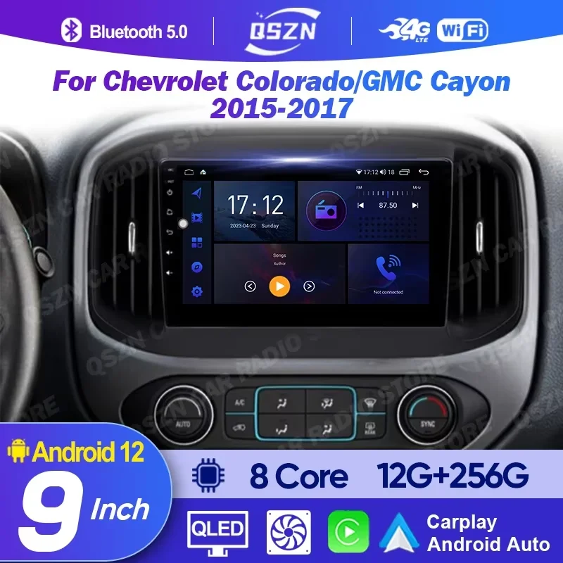 QSZN For Chevrolet Colorado/GMC Canyon 2015 - 2017 Carplay Car Radio Multimedia Player 7870 CPU WIFI+5G QLED Screen Navigation