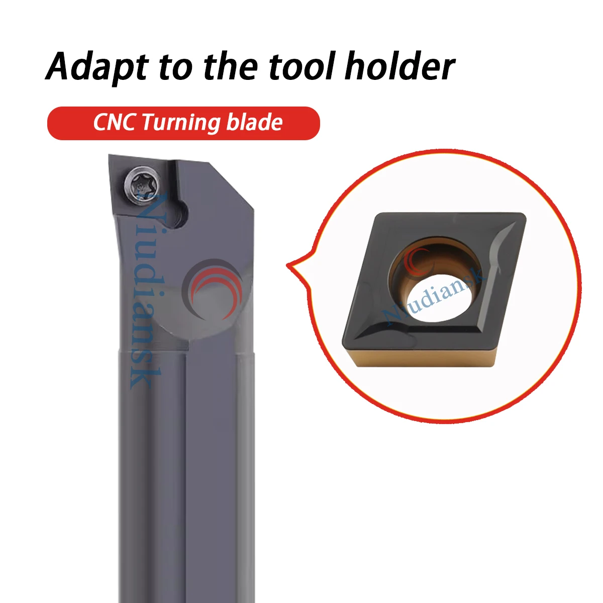 

Токарные вставки с ЧПУ CCMT060204/CCMT09T308/CCMT120404 LF9218 Двухцветный токарный станок с ЧПУ с внутренним отверстием Режущий токарный инструмент для стальной части