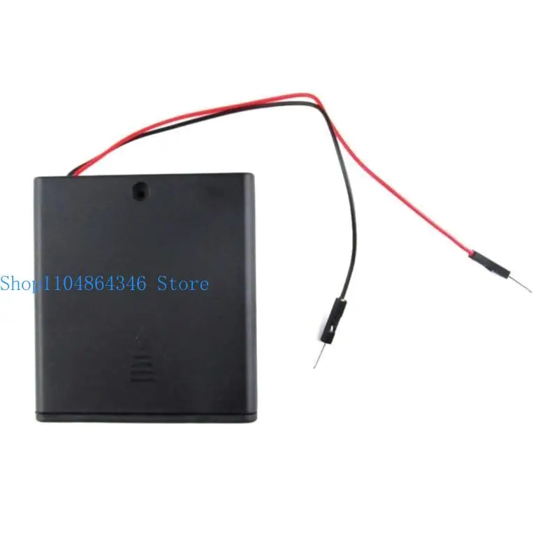 5ASD AA CASE 2 Cells/ 4 Cells Battery Box Box Box With Leads with On/ Off Switch (Slive Clop)
