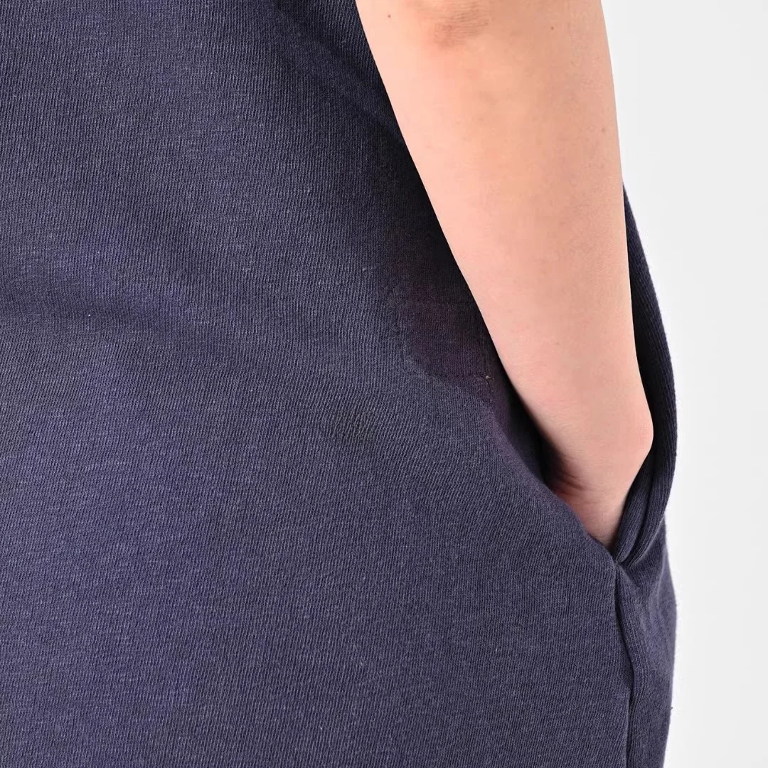 Décontracté ample Long coton Dr pur coton imprimé Flngo fente latérale T-shirt Dr confortable printemps été jeunesse Faion