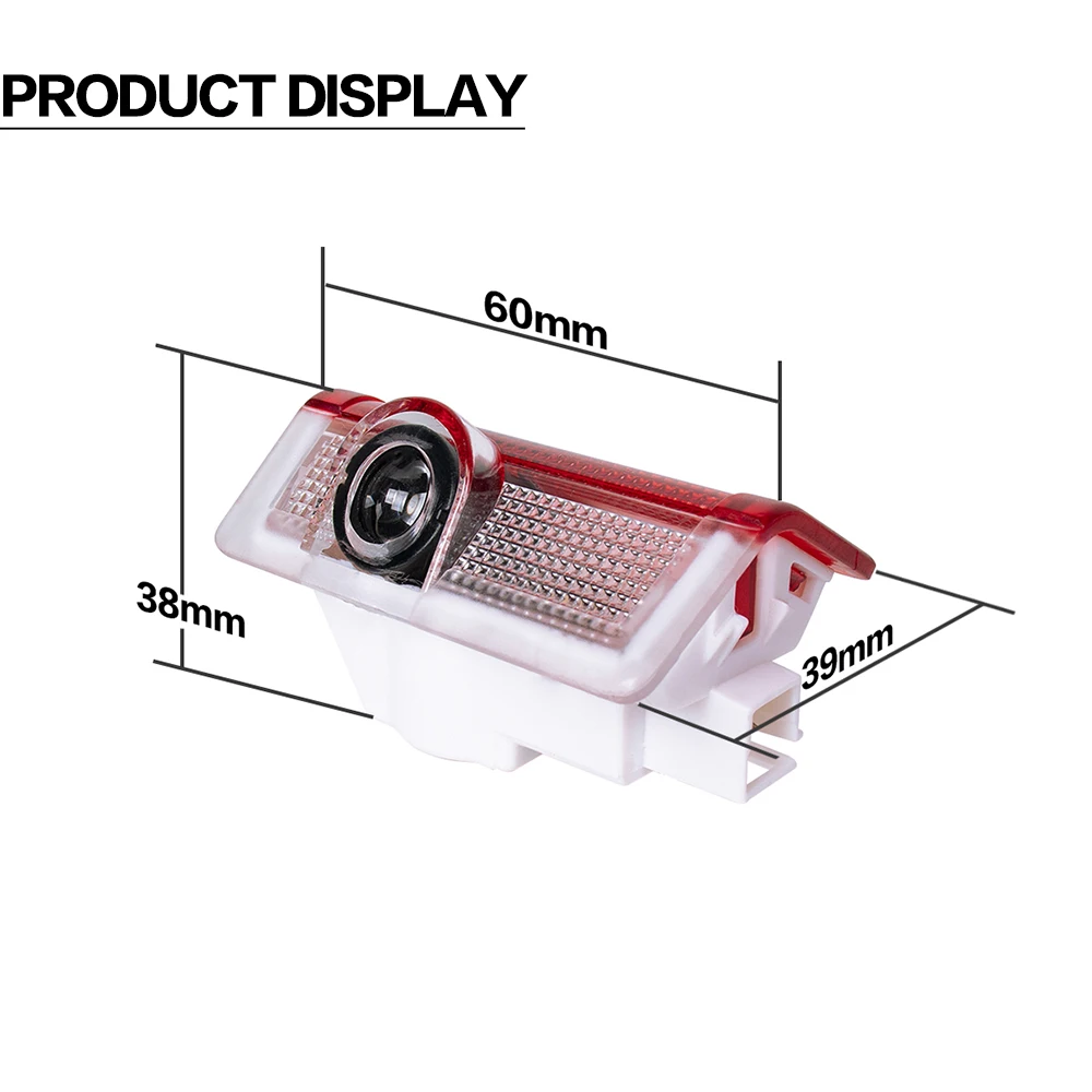 2X LED Car Door Interior Welcome Lights Accessories For Mercedes Benz W176 W177 W246 W205 W212 W213 W166 X253 C253 GLS C300 E300
