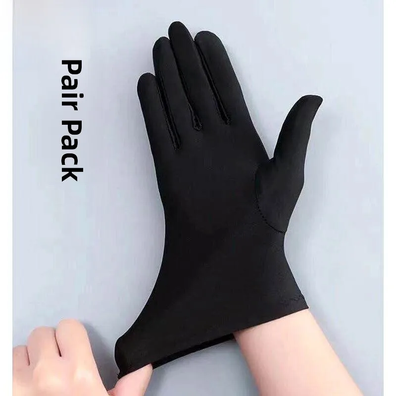 メンズ夏用薄型日焼け止め手袋、ダンス、運転、ジュエリー用伸縮性スリーブカバー、ファッショナブルな保護アクセサリー