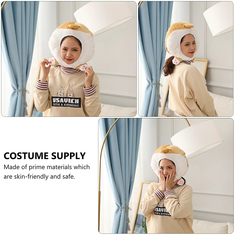 

1Pcs Corgi Butt Headgear Soft Comfortable Hat Winter Warm Costume Supply Party Dress Up Performance Adorable Headgear