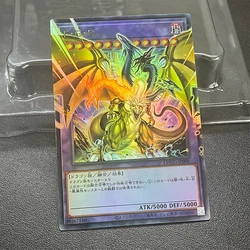 Yu-Gi-Oh! DIY Five-Headed Dragon RD ORR Gold Flash Card Anime Cartoon Board Game Collection Card Children's holiday gifts