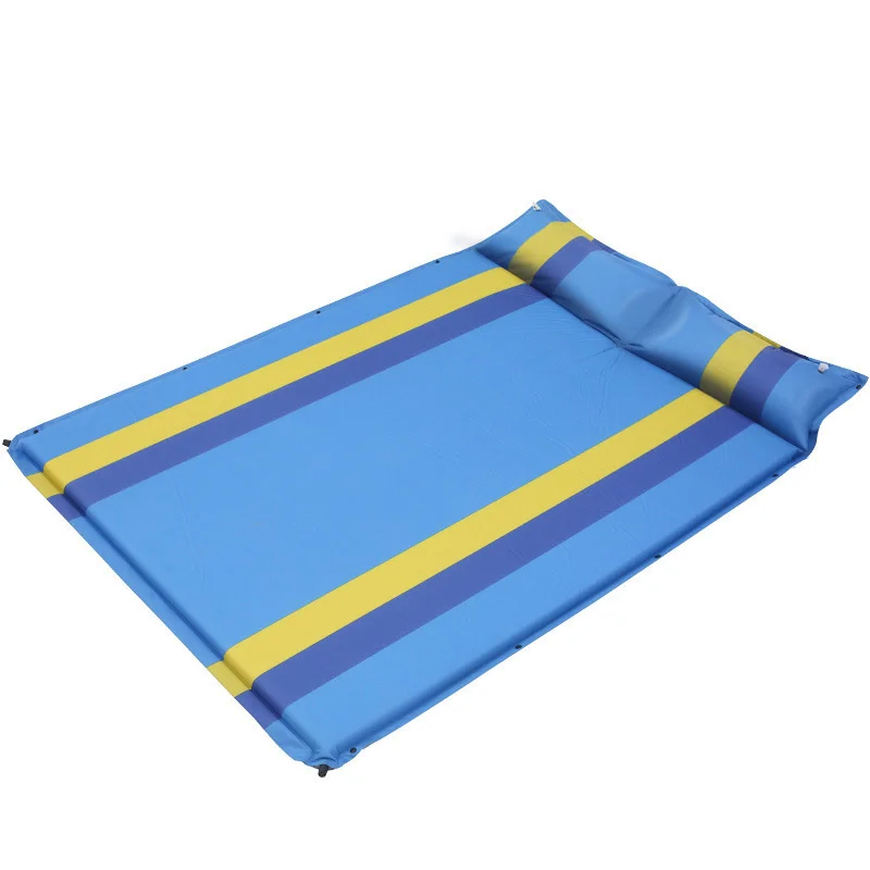 Pattern Thickening New Outdoors Camping Picnic Barbecue Stitched Automatically Inflated Automatic Widen Coupe Inflation Pad 5cm