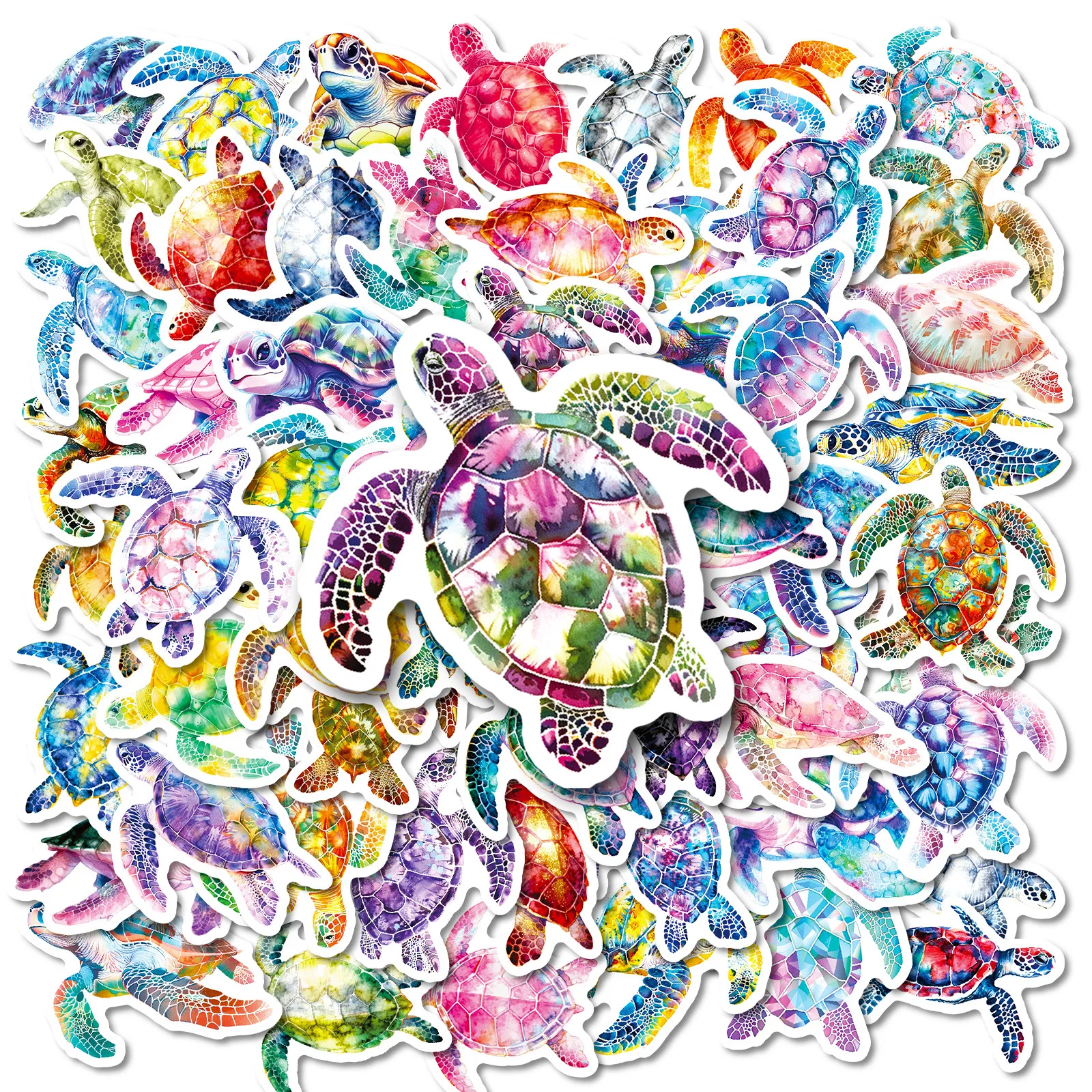 

56Pcs Cute Sea Turtle Stickers Turtle Decals For Phone Laptop Scrapbook Skateboard Guitar DIY Graffiti Aesthetic Stickers