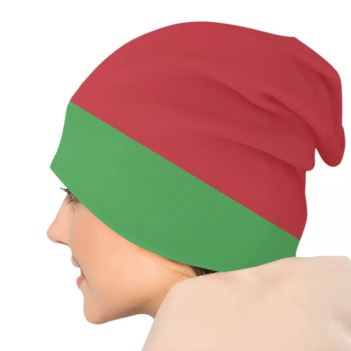 Bandiera della bielorussia Skullies berretti berretti Unisex inverno caldo cappello lavorato a maglia uomo donna strada adulto cappelli cofano berretto da sci all'aperto