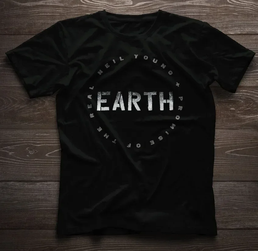 Neil Young & Promise of the Real Earth Album Cover Unisex T-Shirt Size S-5XL