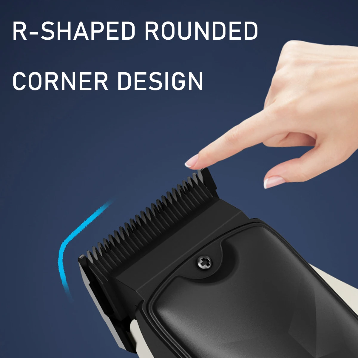 Professional Hair Cutter Ceramic Blade Hair Cutting Machine LCD Display Hair Trimmer Machine USB Interface Clipper for Men