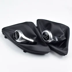 5 6 Speed Gear Shift Knob For BMW E81 E82 E87 E88 Head Lever Stick Shifter Gearstick Gaiter Boot Cover Kit Left Hand Driver