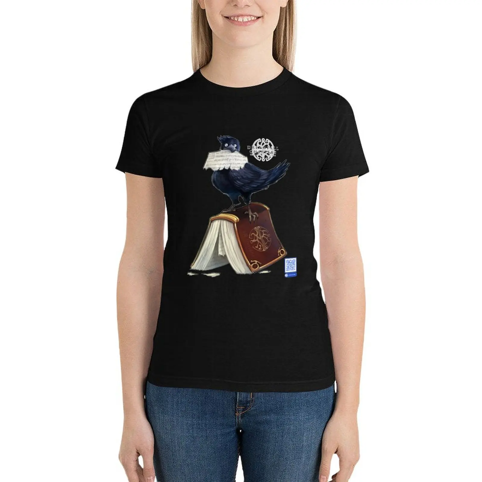 Dreamfall Chapters: Crow & The Tome of the Balance T-Shirt vintage clothes hippie clothes Women t shirt