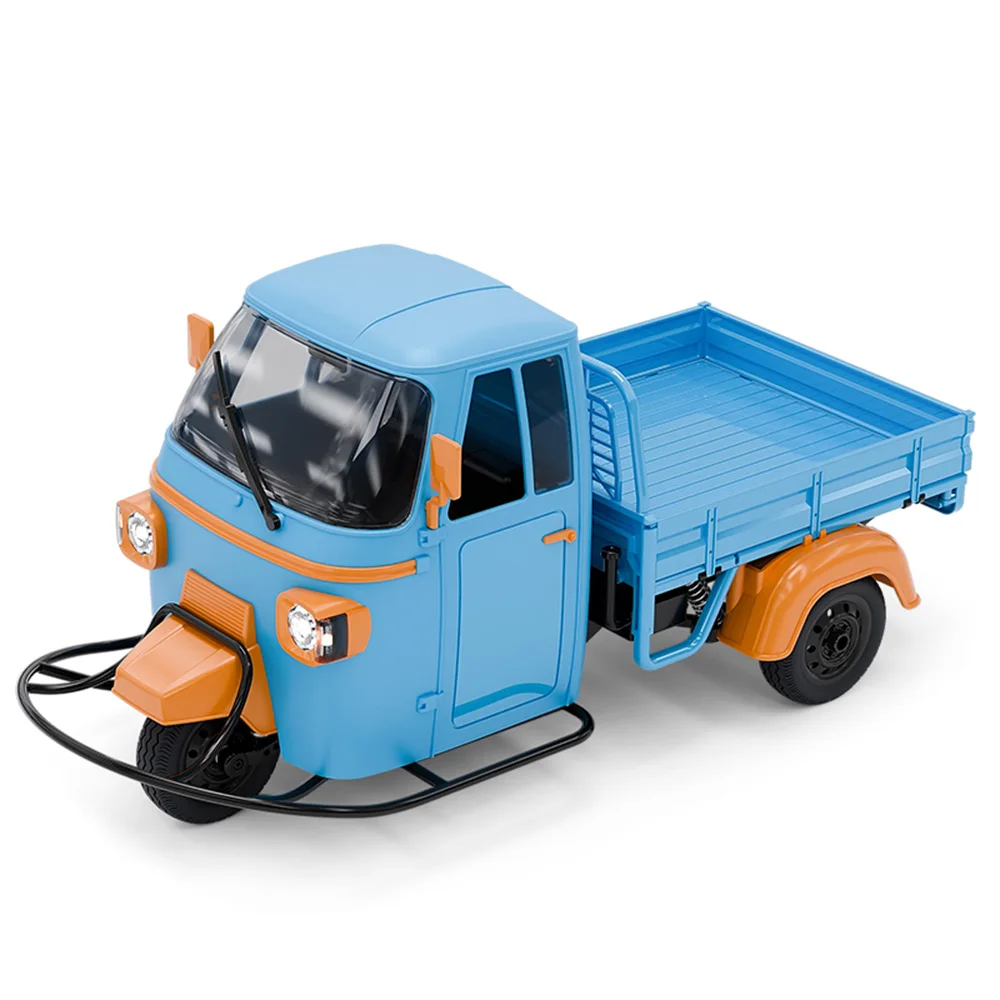 9IMOD 1/10 RC Auto 20 km/h Auto con trazione posteriore 2.4G 50M Deflettore Piegato Imbottiture Effetto sonoro inverso Triciclo telecomandato