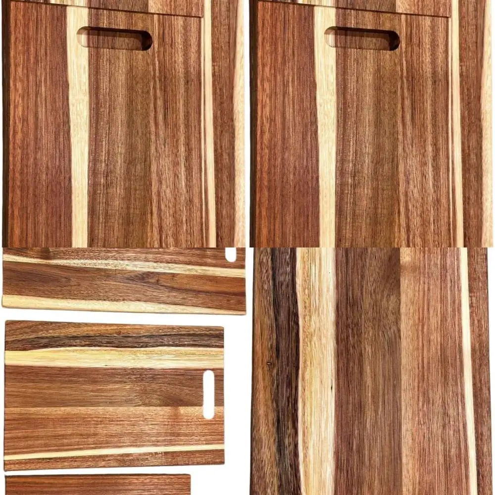 

Экологически чистый набор разделочных досок из дерева акации, состоящий из 3 предметов — прочный и безопасный на нож кухонные инструменты