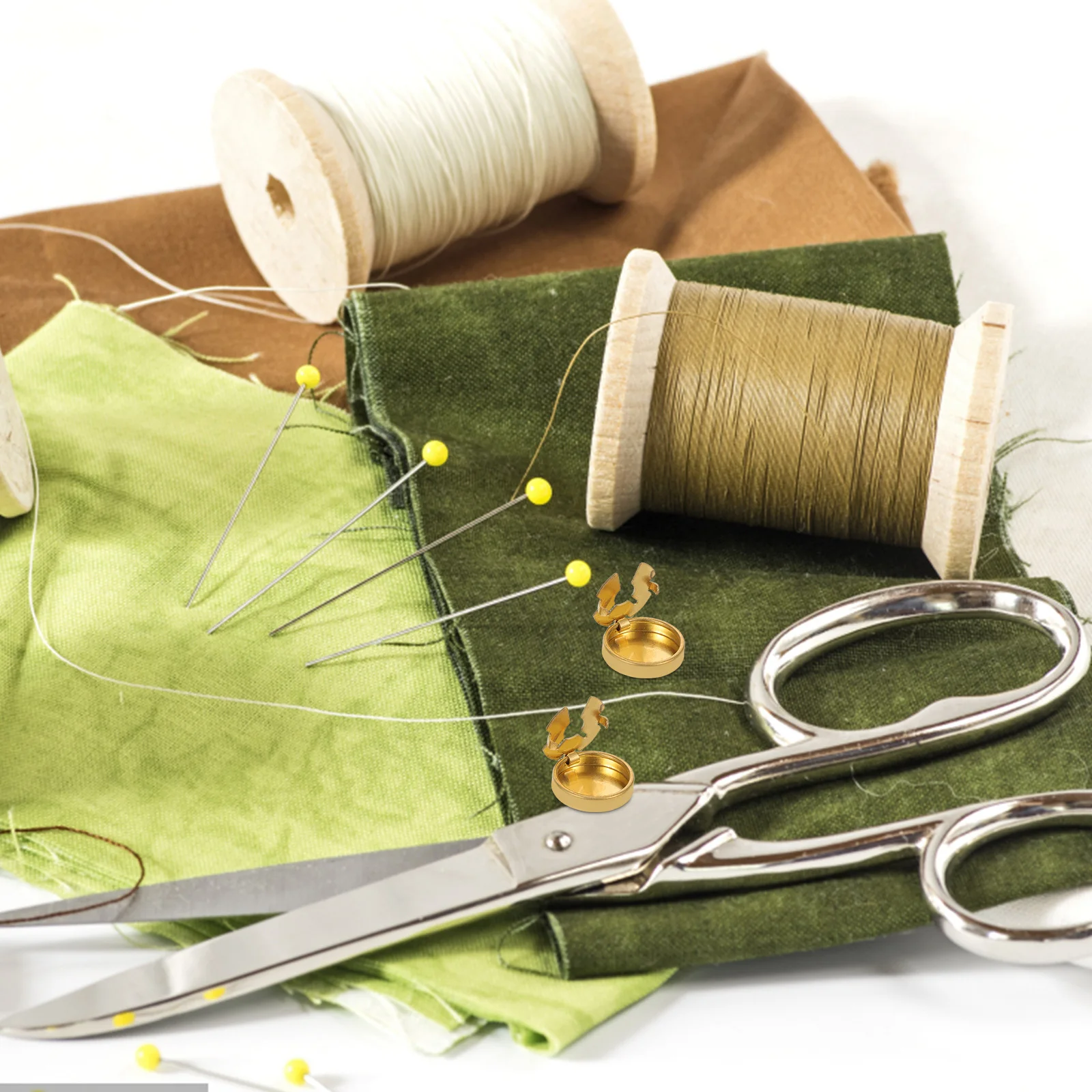 10 قطعة أغطية أزرار نحاسية للقمصان نمط بسيط آمن مناسب للرجال والنساء الأعمال أغطية أزرار الاستخدام الرسمي غير الرسمي #6