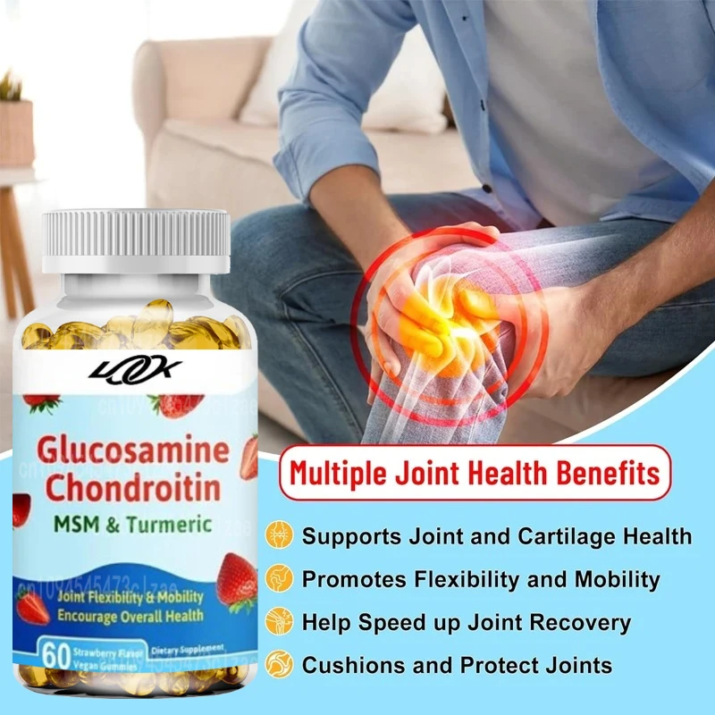 Glucosamine Chondroitin Gummies Containing Turmeric, Frankincense, and Joint Support Supplements Can Be Used