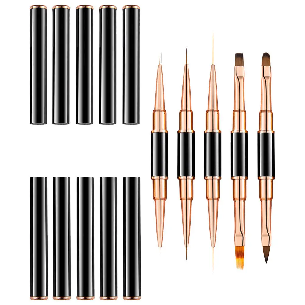 

Набор из 5 кистей для нейл-арта: портативные ручки-лайнеры из премиальных материалов для рисования на ногтях, инструменты для маникюра и DIY-дизайна, ручки-лайнеры для росписи