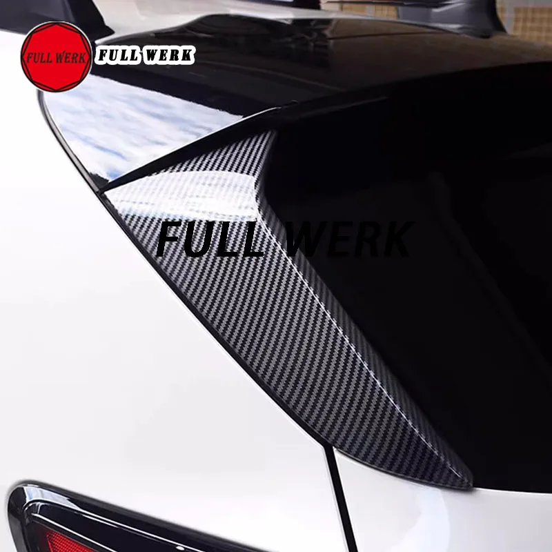 1 Set ABS Car Rear Window Tail Triangle Trim Decoration Cover Sticker Strip for Subaru Crosstrek 24 Exterior Moulding Accessory