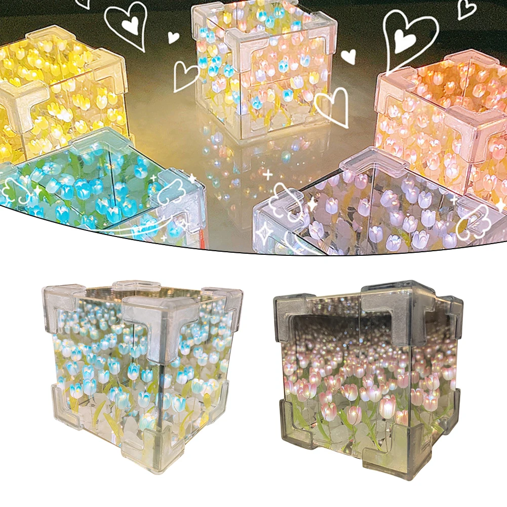 Full Set Light Brightness Plastic Specifications Creative Package Flower Sea Night Light Children S Hands On Ability