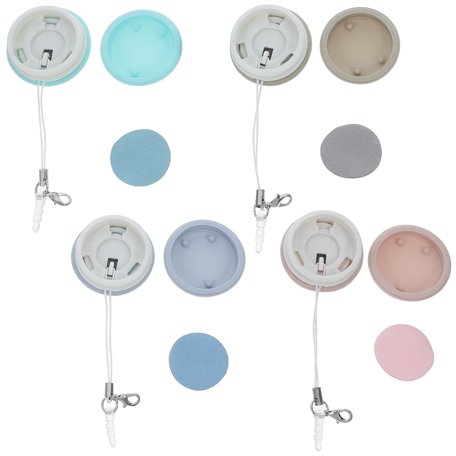 

4 Pcs Screen Wipes Cleaner Macaron Phone Lens Cloth Electronic Devices Glass Tool Kit Car Display Glasses Monitor Clean Dust