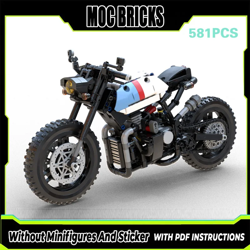 

Speed Racing Car Model MOC Building Bricks Light-Duty Motorcycle Modular Technology Gifts Holiday Assemble Children Toys Suit
