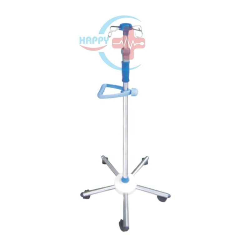HC-M092 Stainless Steel IV Pole Infusion Stand Steel Medical Drip Stand