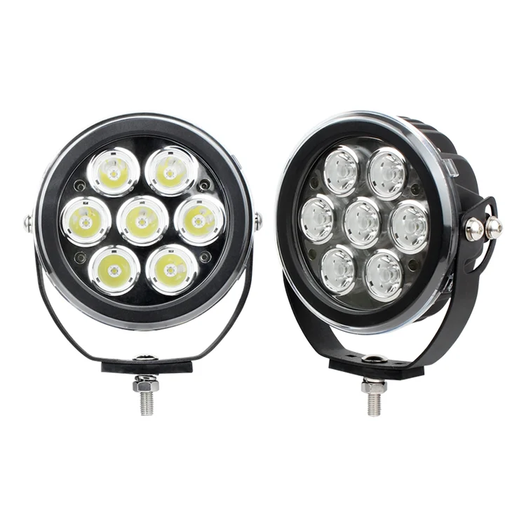 Euro Beam 7inch 70w Energy Saving Lamp Beads C-REE Offroad Light With U Bracket