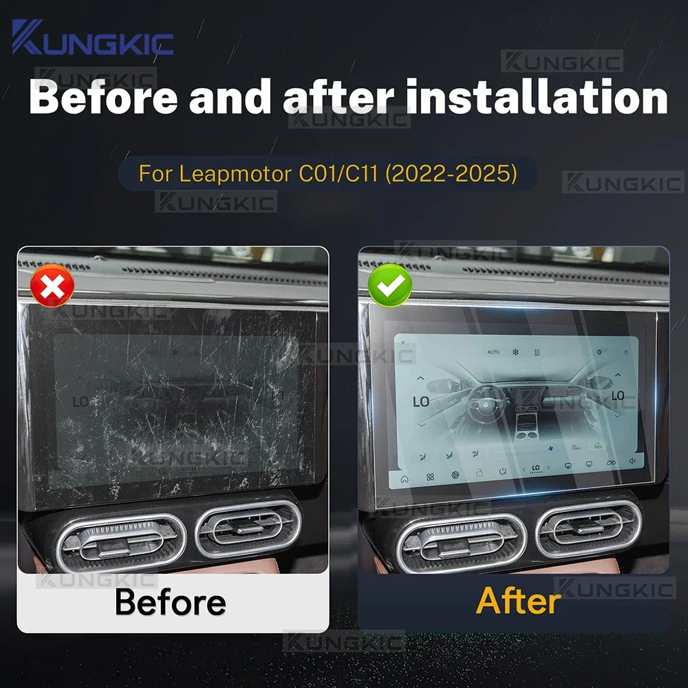 

Navigation Instrument Tempered Glass HD Protection Film Refit Interior Accessories For Leapmotor C01 C11 2022 2023 2024 2025