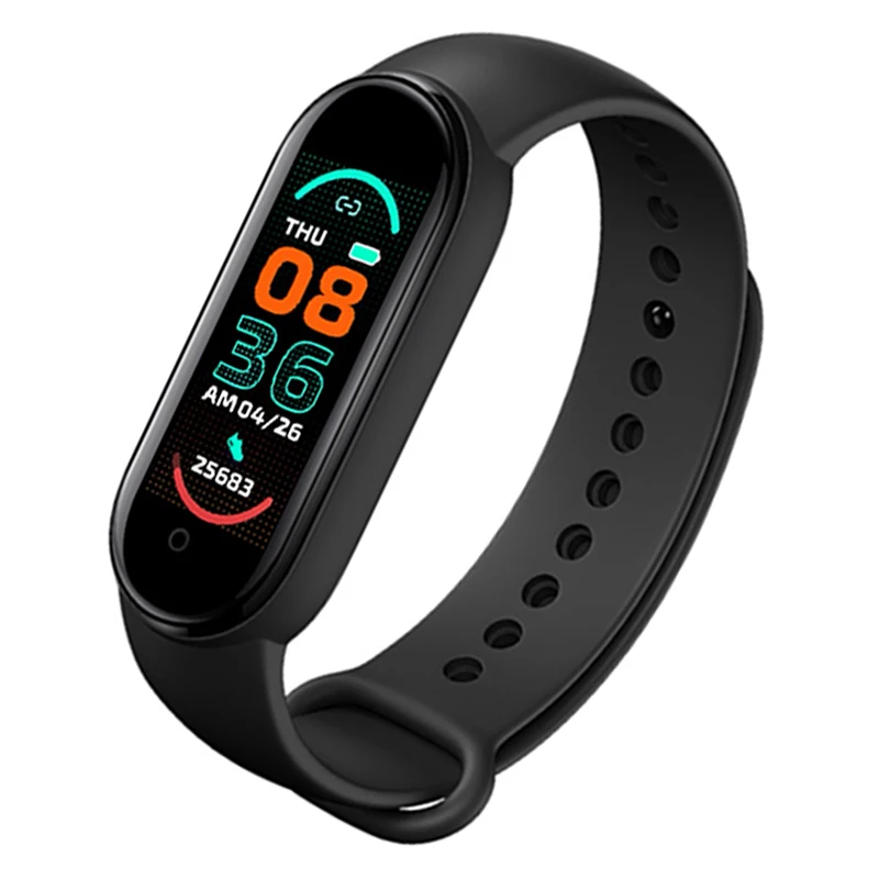 M6 Smart Bracelet Multifunction Heart Rate Blood Pressure Monitor Step Music Sleep Monitoring m6 Smart Band Fitness Sport Watch