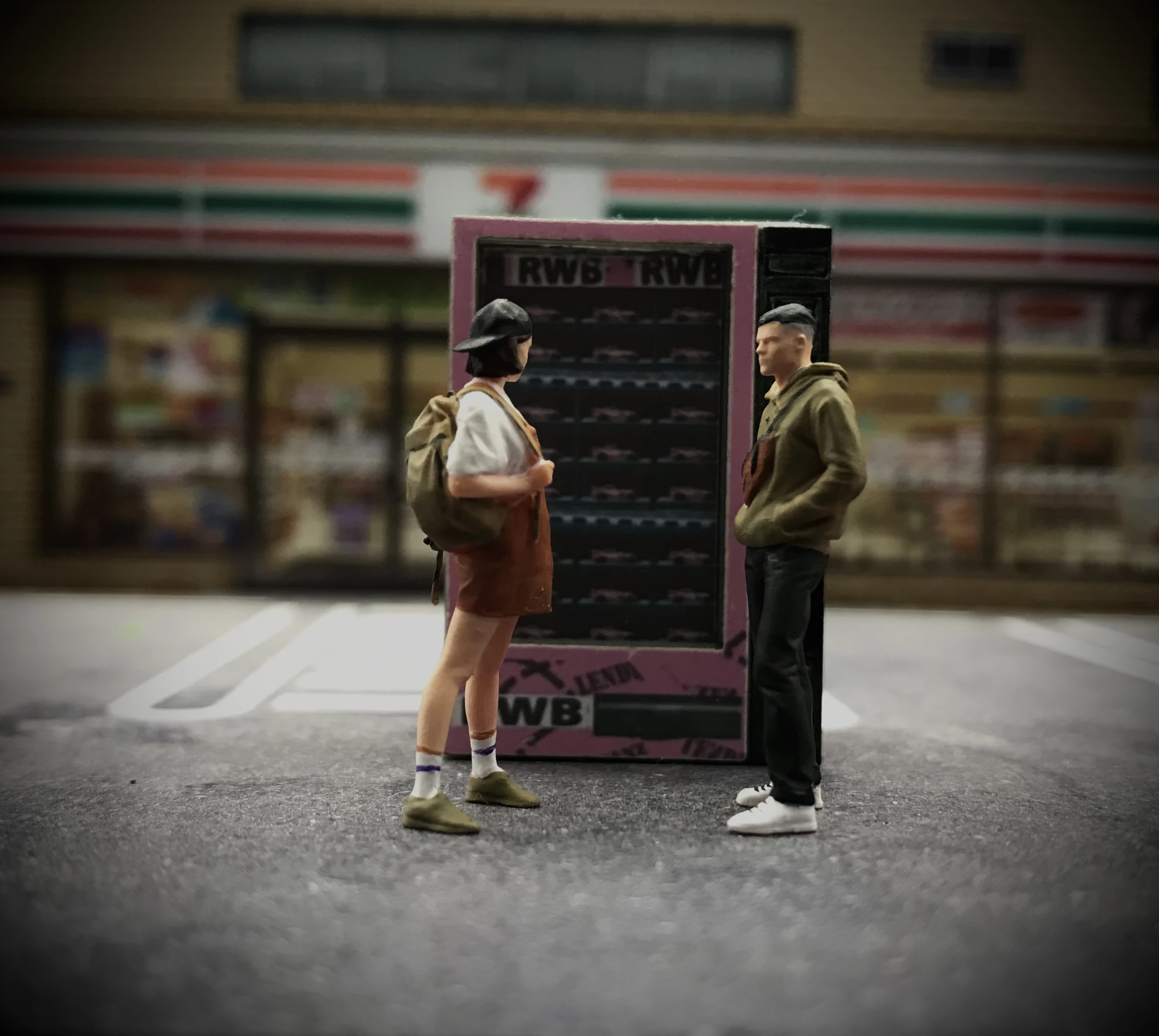 WT Minifactory 1/64 Dating Men and Women Scene Collocation Diorama