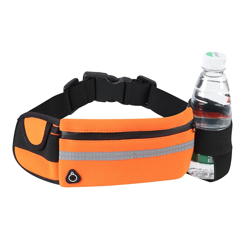 Bolsa de cintura impermeável para esportes, corrida, ciclismo, bum, garrafa de água, fitness, ao ar livre, telefone, pacote antiroubo, sacos de cinto