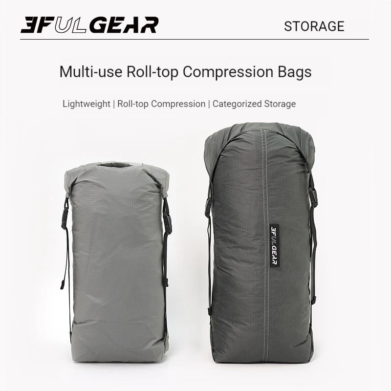 3F UL GEAR 9L/13L Storage Bag 20D Nylon Wear Resistant Ultralight Multifunctional Categorized Versatile Roll-up Compression Bag 2