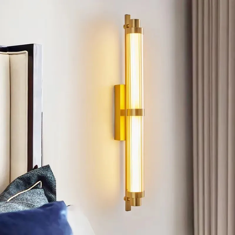 

TINLAIBOR Modern long strip background Wall lamp, living room, villa, hotel corridor, model room, bedroom, straight wall light