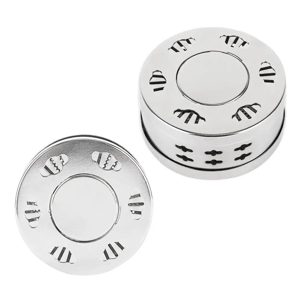 2Pcs Stainless Steel Rotatable Moxibustion Box with Adjustable Temperature Control for Pain Relief Fatigue Recovery Metabolism