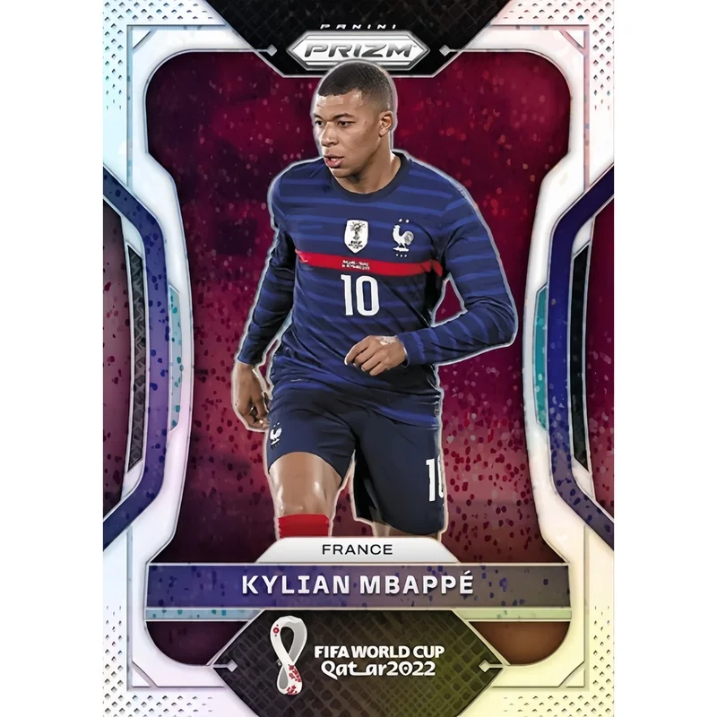 DIY Panini Homemade Football collection card FIFA World Cup Mbappe Neymar Kevin de Bruyne Ronaldo White Sparkle series view 3