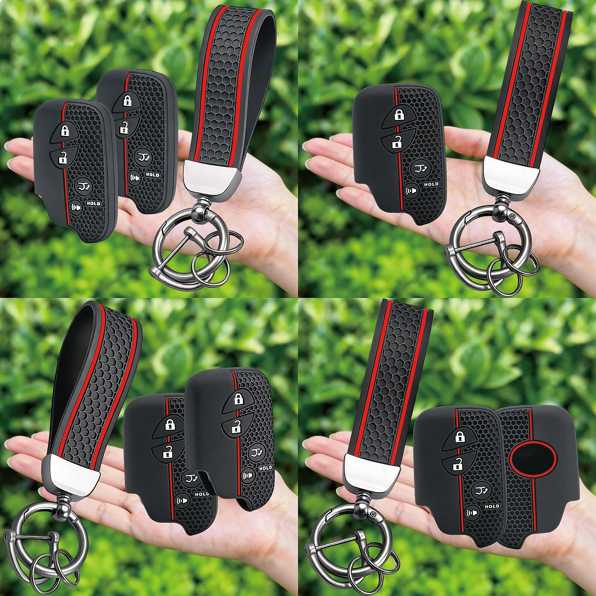 Silicone Car Key Fob Cover Shell For Lexus IS IS250 CT200h 2015 GX460 GS300 IS220 Remote Key Protector Keychain