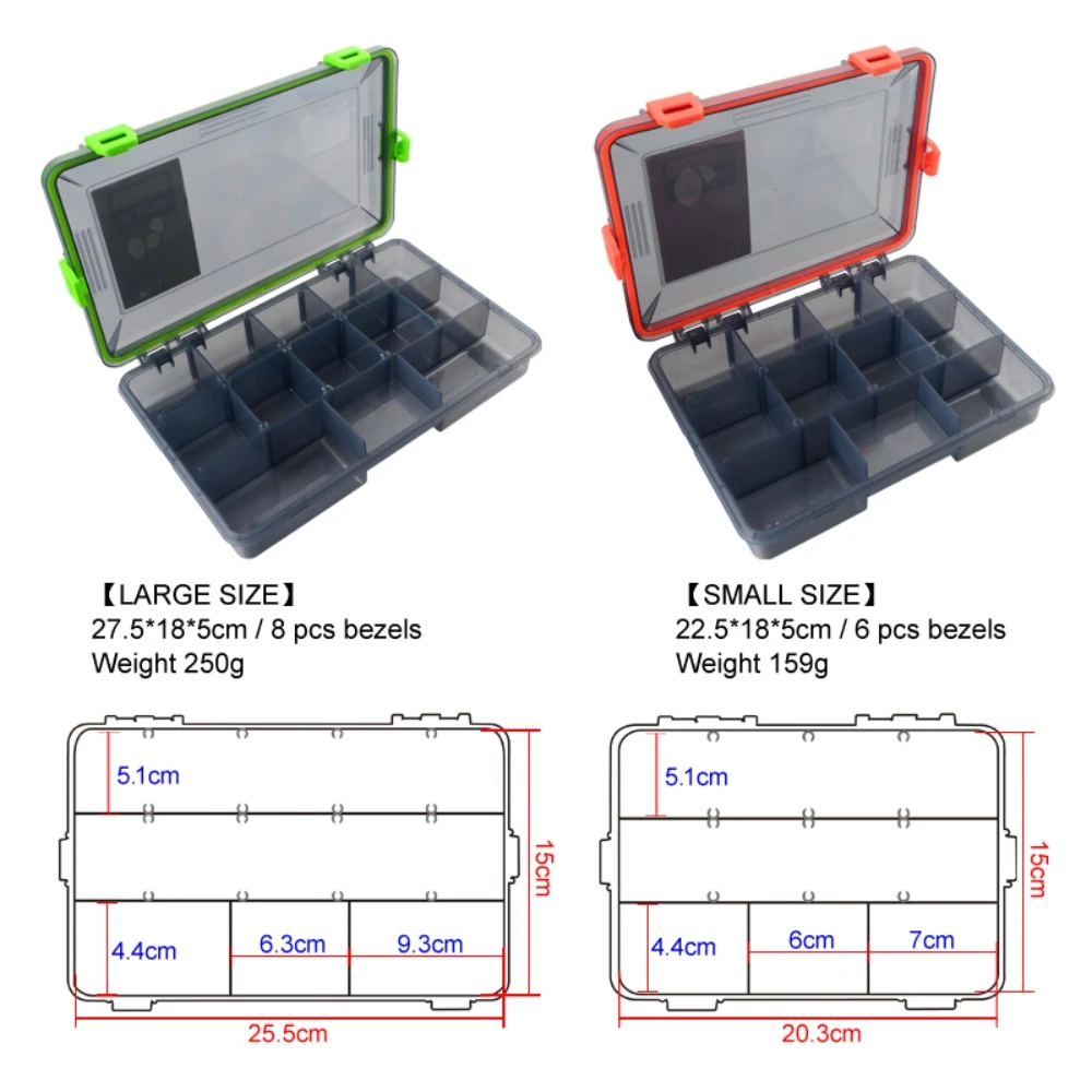 Fishing Tackle Box Multifunctional Fishing Bait Container Portable Bait Storage Tool Box Sealed Waterproof Large Capacity