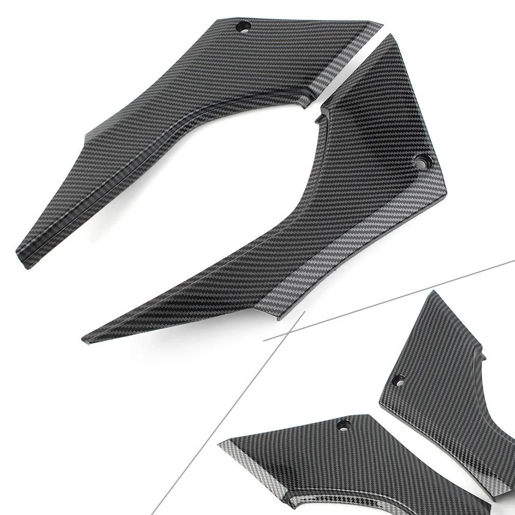 Motorbike Carbon Fiber Side Seat Fairing Cowl Panel Protector For Kawasaki Ninja 300 EX300 2013-2017