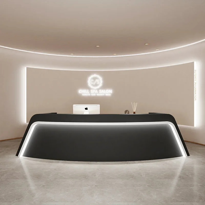 

Стойки регистрации Салон красоты Уникальные полки Столы Роскошный промышленный дисплей для отелей Mostrador De Tienda Мебель