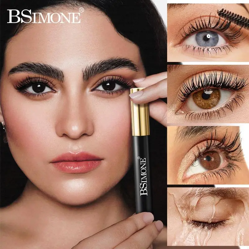 BSIMONE Volume Mascara Waterproof, Long-Lasting, Smudge-Proof, Easy To Apply,Unisex Eye Makeup Base And Setting