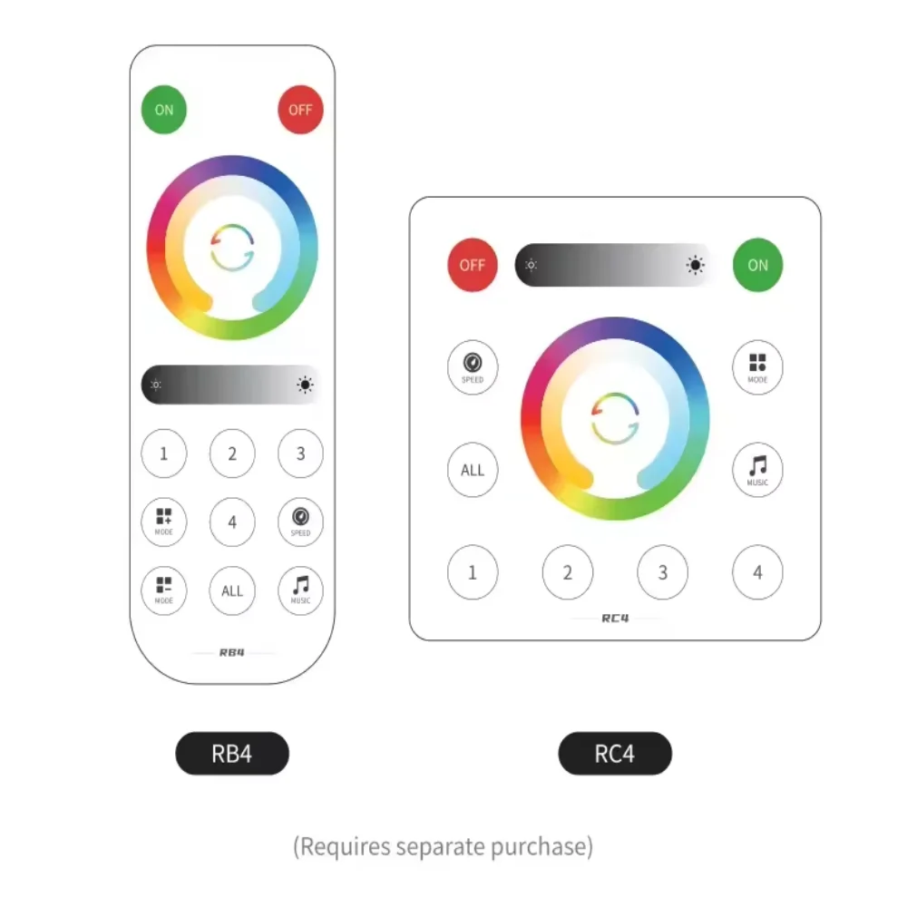 SP63AE/RB4/RC4 pikseli kontroler LED SPI WS2812B RGB SK6812 WS2814 RGBCCT listwa oświetleniowa muzyka Bluetooth IOS Android 2.4G 5V-24V