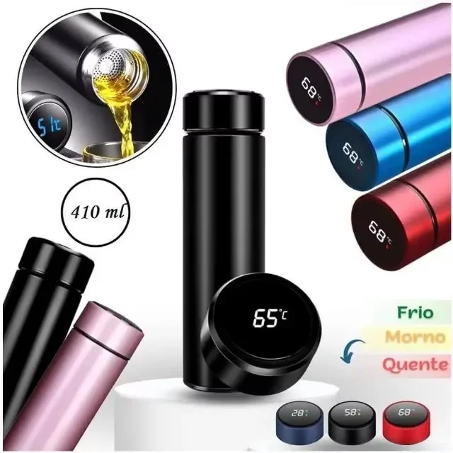 500ml Stainless Steel Thermos Bottle with Digital Temperature Display LED Intelligent Temperature Measurement Cup Vacuum Flask