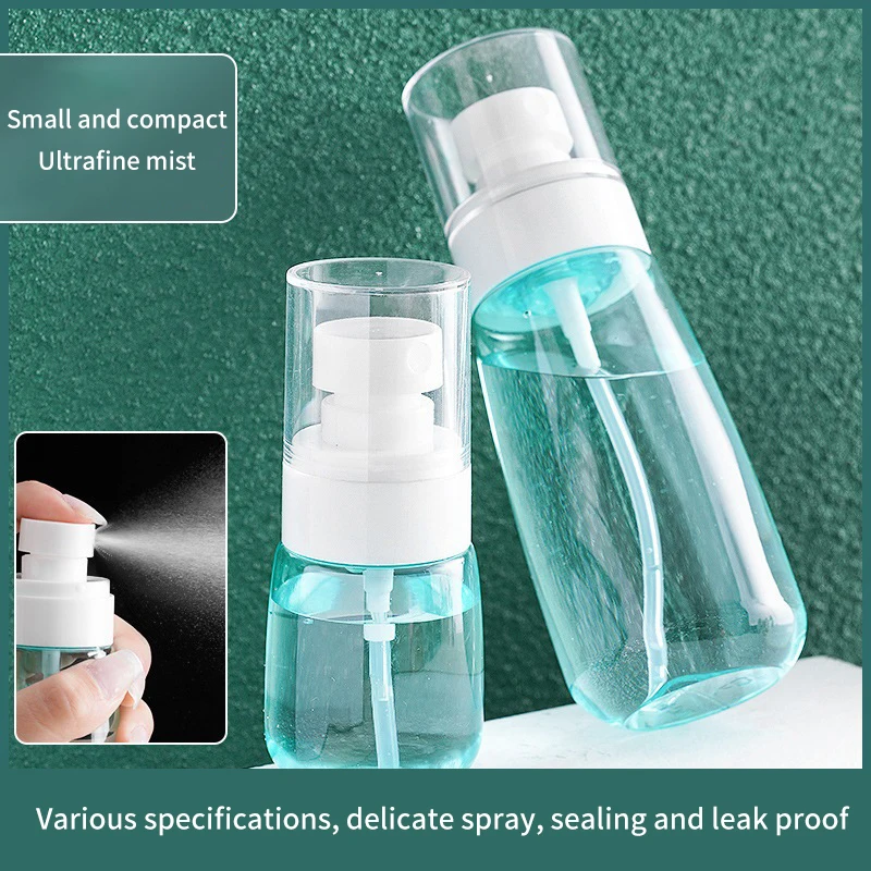 Portable 30/60/100ml Refillable Bottles Transparent Plastic Perfume Atomizer Mini Empty Spray Bottle Travel Accessories