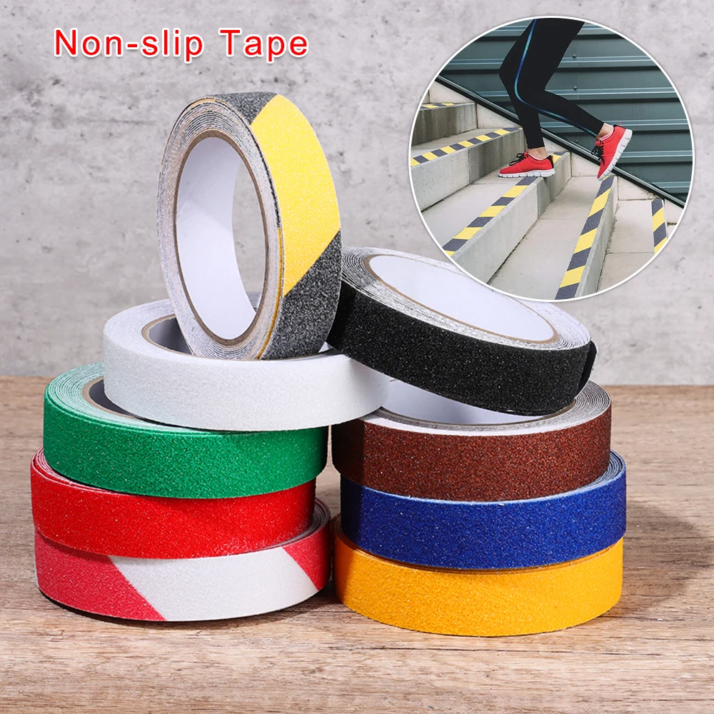 1Roll 5M Non Slip Safety Grip Tape Anti-Slip Indoor Outdoor Stickers Strong Adhesive Safety Traction Non-slip Tape Stairs Floor