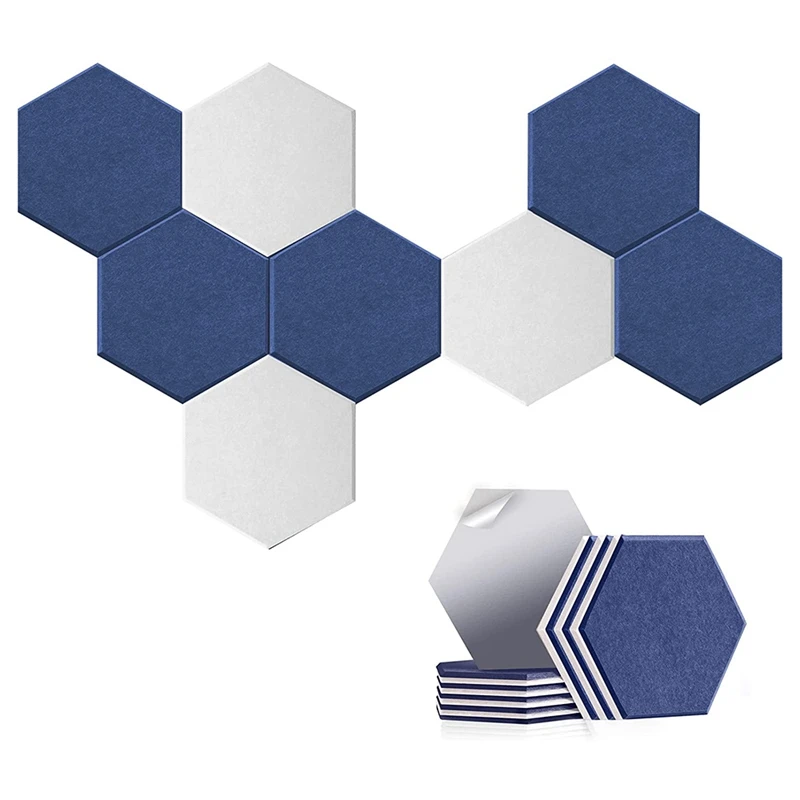 16 Pack Hexagon Acoustic Panels,Soundproof Wall Panels,Soundproofing Absorption Panel,Acoustic Treatment For Studio,Etc