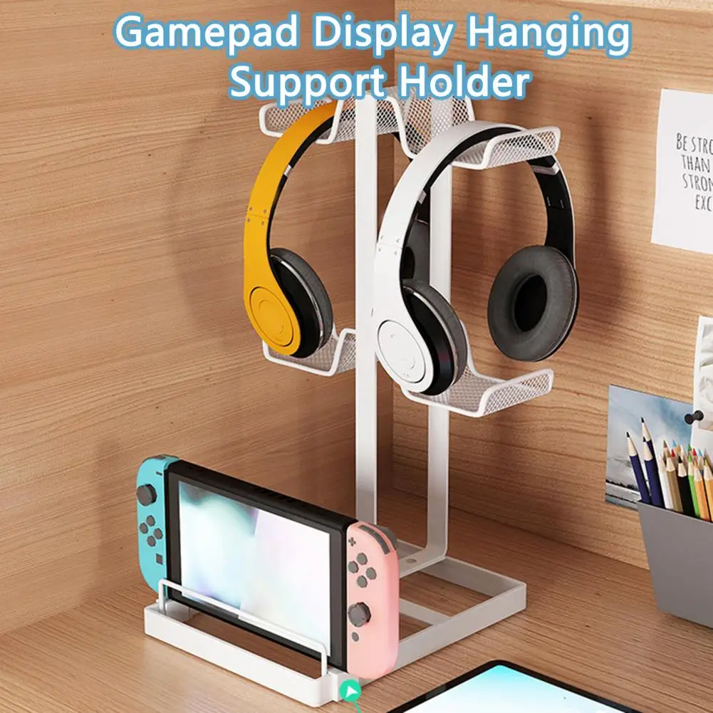 

Gamepad Bracket Useful 3 Layers Lightweight Headphone Metal Storage Display Stand